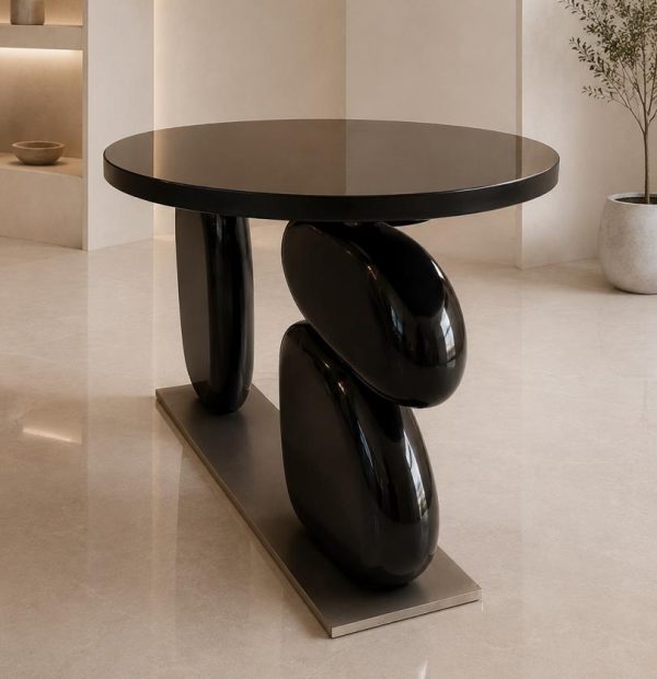 Textured Top to Bottom Marble Coffee Table