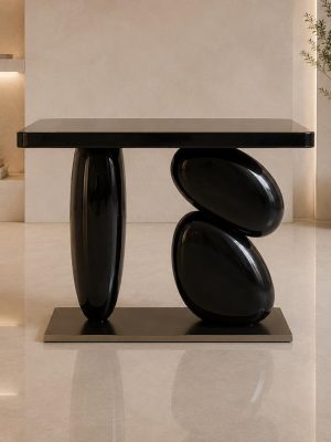 Textured Top to Bottom Marble Coffee(black color, square top)
