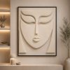Beyond 9D Wink-eye Textured Sculpture Face Wall art