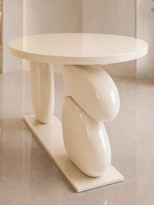 Textured Top to bottom Marble Coffee Table