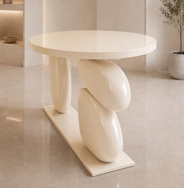 Textured Top to bottom Marble Coffee Table